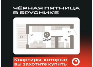 Квартира на продажу студия, 22 м2, Новосибирская область