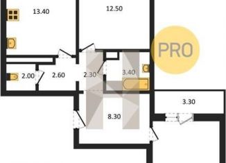 Продается 2-комнатная квартира, 66.4 м2, Воронежская область, улица Шидловского, 28