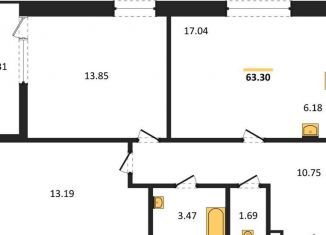 Продается 2-комнатная квартира, 63.3 м2, Новосибирск, улица Краузе, 31