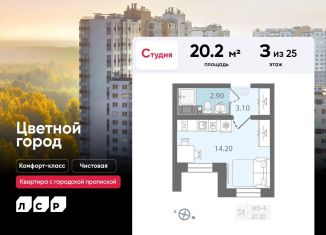 Продаю квартиру студию, 20.2 м2, Санкт-Петербург, Муринская дорога, 8к1