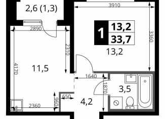 Продажа 1-комнатной квартиры, 33.7 м2, Смоленская область, Киевское шоссе, 1