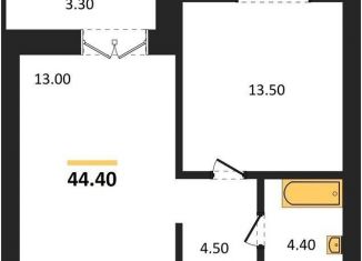 Продается 1-комнатная квартира, 44.4 м2, Новосибирская область, улица Кирова, 342