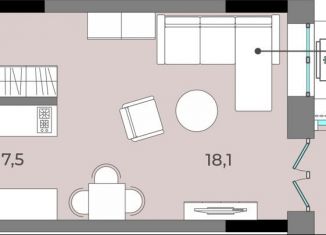 Продам квартиру студию, 37.1 м2, Ижевск, улица имени В.С. Тарасова, 6