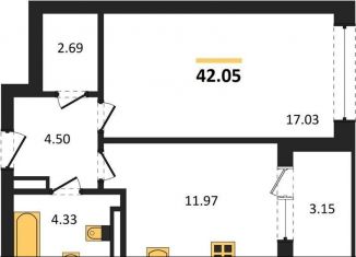 1-ком. квартира на продажу, 42 м2, Воронеж, Центральный район