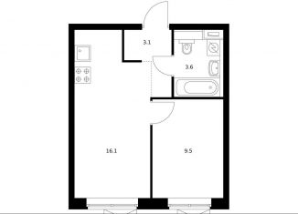 1-комнатная квартира на продажу, 31.9 м2, Москва, ВАО