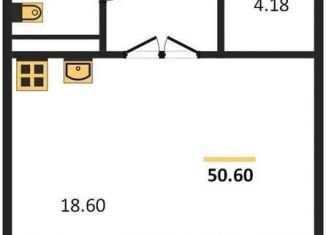 Продаю квартиру студию, 49.6 м2, Воронеж, Центральный район, Московский проспект, 132