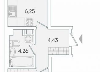 Продажа однокомнатной квартиры, 38.3 м2, Мурино, Екатерининская улица, 11