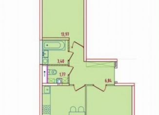 Продаю 2-ком. квартиру, 58.5 м2, Краснодар, улица Героев-Разведчиков, 6к4, ЖК Перспектива