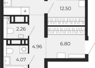 Продается двухкомнатная квартира, 60 м2, Тюмень, Ленинский округ