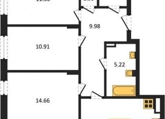 Продается трехкомнатная квартира, 73.4 м2, Воронеж, Левобережный район, Ленинский проспект, 108А