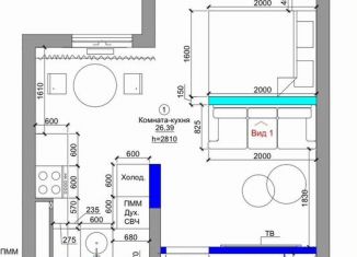 Продам 1-ком. квартиру, 36 м2, Ростовская область, проспект Соколова, 68/118Вс2