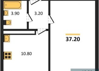 Продается однокомнатная квартира, 37.2 м2, Воронеж, Левобережный район, улица Шидловского, 28