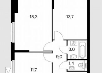 Продажа 2-ком. квартиры, 58 м2, Шахты, улица Стачки, 70