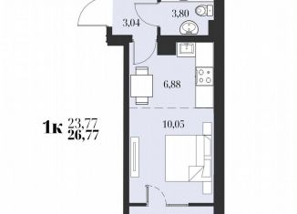 Продаю квартиру студию, 26.8 м2, Хабаровск