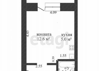 Продаю квартиру студию, 26 м2, Амурская область, Артиллерийская улица, 87