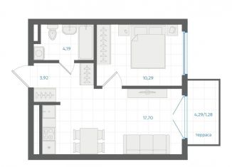 Продается 1-комнатная квартира, 37.4 м2, Екатеринбург, Ленинский район