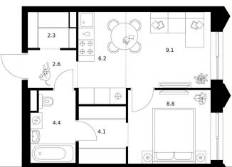 Продажа 1-комнатной квартиры, 37.5 м2, Москва, ЗАО