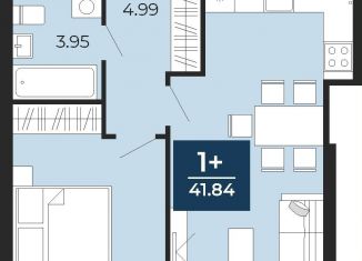 Продаю 1-ком. квартиру, 41.8 м2, Тюменская область, улица Фармана Салманова, 23