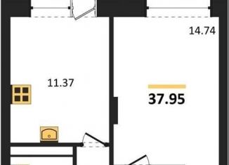 Продаю однокомнатную квартиру, 38 м2, Воронеж, Коминтерновский район, Московский проспект, 66