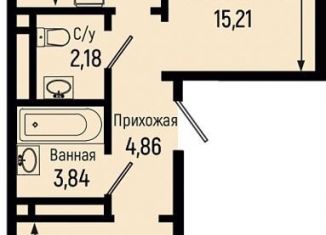 Продаю 2-ком. квартиру, 58.2 м2, село Небуг