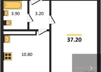 Продажа однокомнатной квартиры, 37.2 м2, Воронеж, улица Шидловского, 28