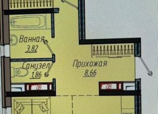 Продам 2-комнатную квартиру, 50.5 м2, Краснодар, ЖК Облака, улица имени Генерала Корнилова, 9к3