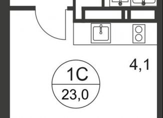 Продаю квартиру студию, 23 м2, Московская область, улица Романычева, 3