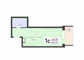 Продажа квартиры студии, 26.7 м2, Воронеж, улица Независимости, 78