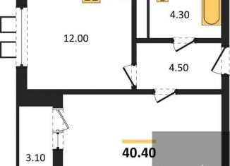 Продам однокомнатную квартиру, 40.4 м2, Воронеж, улица Шишкова, 140Б/6