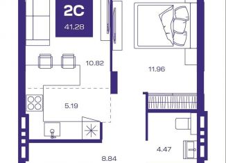 Продается 2-ком. квартира, 41.3 м2, Новосибирская область