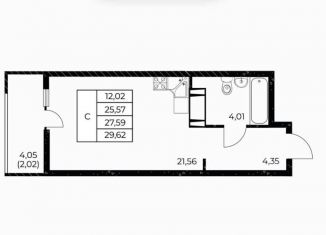 Продается квартира студия, 29.5 м2, Ростов-на-Дону, ЖК Звезда Столицы, улица Нансена, 103/1/6