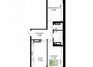 Продам 3-ком. квартиру, 66.5 м2, Ростов-на-Дону, Элеваторный переулок, 6/3