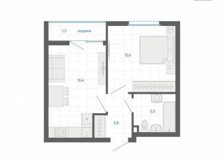 Продаю однокомнатную квартиру, 40.3 м2, Екатеринбург, метро Чкаловская, улица Академика Парина, 12/6