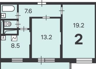 Продается двухкомнатная квартира, 52.4 м2, Москва, Щёлковское шоссе, 90к1, район Северное Измайлово