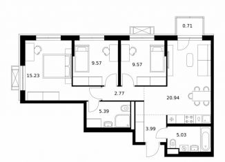 Продажа трехкомнатной квартиры, 73.2 м2, Бурятия, улица Шмидта, 37А