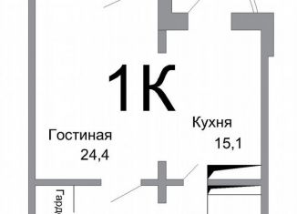 Продаю 1-ком. квартиру, 67.3 м2, Кисловодск, проспект Победы, 43А