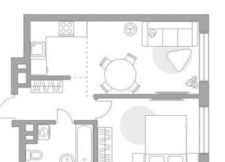 Продажа 2-комнатной квартиры, 41.5 м2, Москва, Каширское шоссе, 1, район Нагатино-Садовники