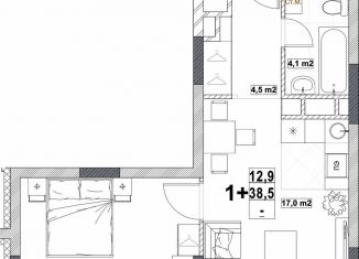 1-ком. квартира на продажу, 38.5 м2, Нижний Новгород, Канавинский район