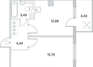 Продается 1-ком. квартира, 38 м2, Сертолово, ЖК Новое Сертолово