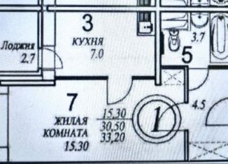 Однокомнатная квартира на продажу, 33.2 м2, село Рождествено, Рождественский бульвар, 2, ЖК Новоснегирёвский