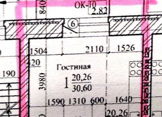 Квартира на продажу студия, 29.2 м2, Красноярск, проспект 60 лет Образования СССР, 58, ЖК Снегири