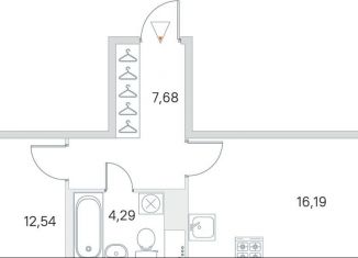 Продажа 1-комнатной квартиры, 42.2 м2, Ленинградская область, Ясная улица, 20к4