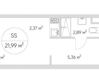 Продается квартира студия, 22 м2, Москва, Автомобильный проезд, 4, Автомобильный проезд