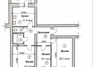 Продается 3-комнатная квартира, 74 м2, Суздаль, бульвар Всполье, 7