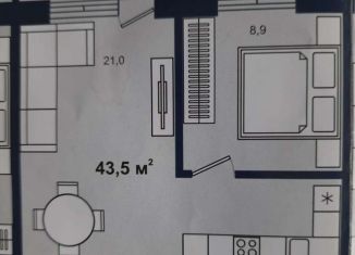 Продам двухкомнатную квартиру, 43.5 м2, село Сукко, улица Николая Кондратенко, 21