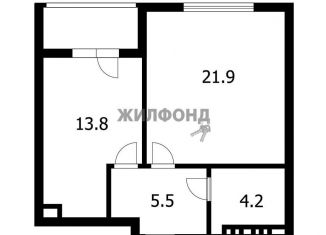 2-комнатная квартира на продажу, 49 м2, Новосибирск, Большевистская улица, 35, ЖК Инские Холмы