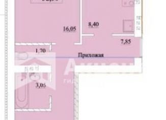 Продам двухкомнатную квартиру, 52.3 м2, Кохма, улица Александра Кувшинова
