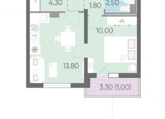 Продается 1-ком. квартира, 33.4 м2, Санкт-Петербург, ЖК Дальневосточный 15