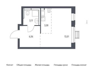 Продается квартира студия, 25.3 м2, село Ям, ЖК Прибрежный Парк, жилой комплекс Прибрежный Парк, к6.2