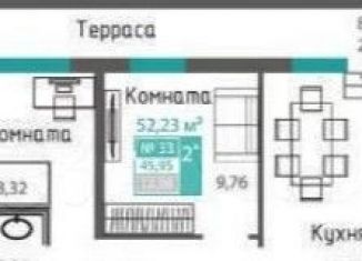 Продажа двухкомнатной квартиры, 52 м2, Симферополь, Киевская улица, 179К, ЖК Консоль на Никанорова